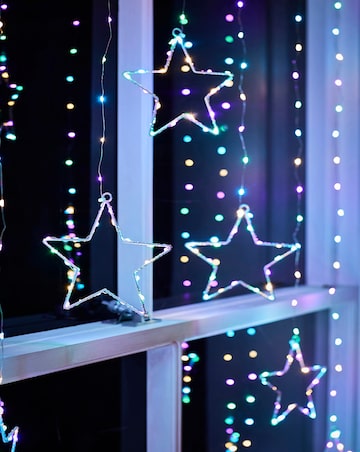 Multi Colour Star LED Window Lights