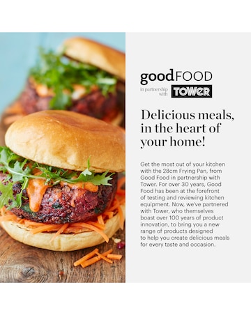 Tower x Good Food Stainless Steel 2 Piece Frying Pan Set