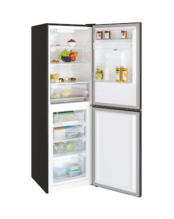 Candy CCT3L517EWBK-1 176cm High 50/50 Fridge Freezer Black + Install