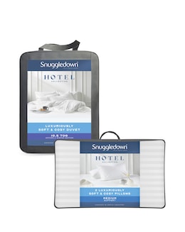 Snuggledown Luxuriously Soft &amp; Cosy Bundle - 10.5 Tog Duvet + 2 Medium Pillows