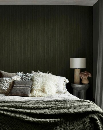 Abigail Ahern Fibre Stripe Forest Wallpaper