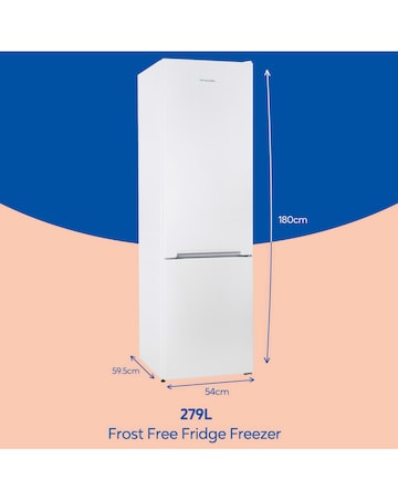 Russell Hobbs RH180FFFF551E1W Frost-Free Fridge Freezer - White
