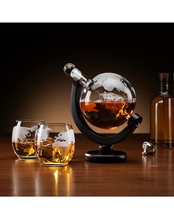 Globe Decanter and Glasses Set