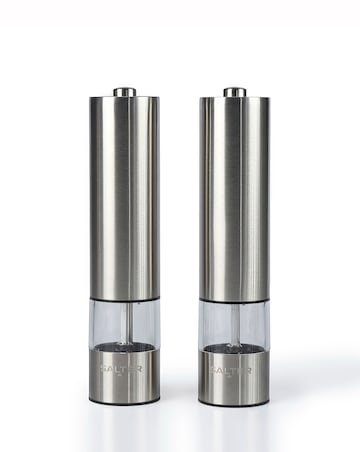 Salter Stainless Steel Electric Mill Set