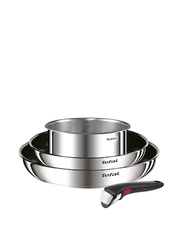 Tefal Ingenio Cook Eat 4 Piece Stainless Steel Pan Set