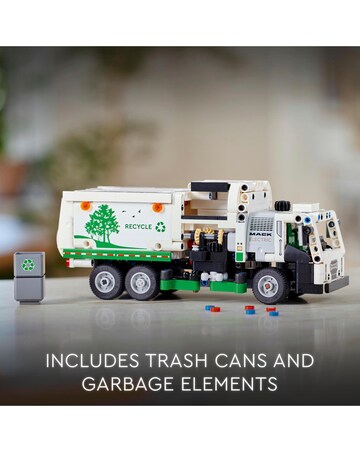 LEGO Technic Mack LR Electric Garbage Truck Toy Recycling Set 42167