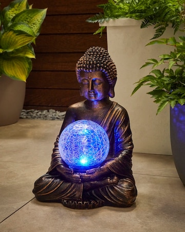 Gazing Buddha Solar Ornament