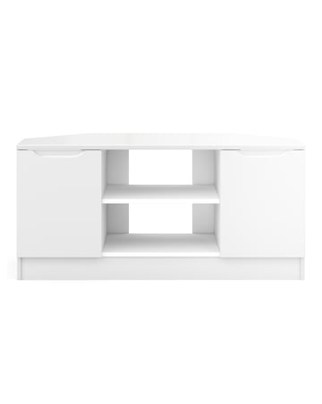 Sorrento Ready Assembled High Gloss Corner TV Unit
