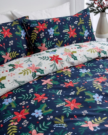 Noelle Christmas Floral Duvet Cover Set