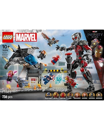 LEGO Marvel Captain America: Civil War Action Battle Buildable Playset 76314