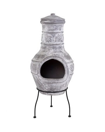 Charles Bentley Acopulco Grey Clay Chiminea