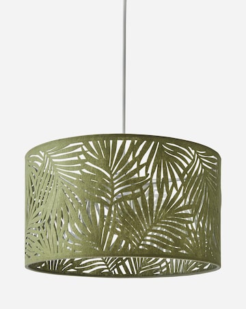 Textured Leaf Pattern Pendant Shade 40cm