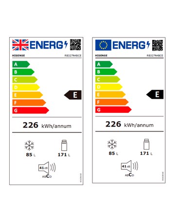 Hisense RB327N4BCE 50/50 Frost Free Fridge Freezer - E Rated