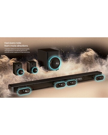 Hisense AX5100G 5.1ch 340W Soundbar with Wireless Subwoofer