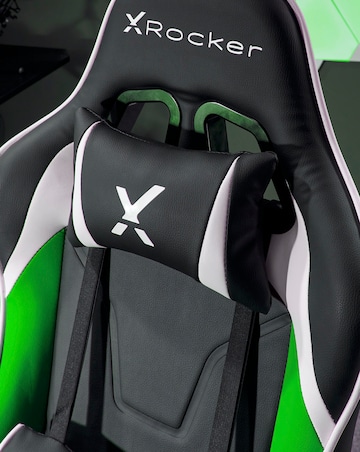 X Rocker Agility Compact eSports Gaming Chair for Juniors - Black / Green