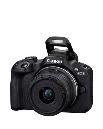Canon EOS R50 APS-C Mirrorless Camera inc RF-S 18-45mm Lens - Black