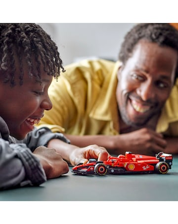 LEGO Speed Champions Ferrari SF-24 F1 Race Car Toy Vehicle and Driver Set 77242