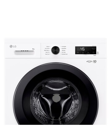 LG X10 Series Direct Drive F4X1008NWK 8kg Washing Machine with 1400 rpm - White