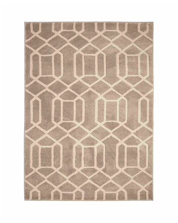 Newport Lattice Geometric Rug