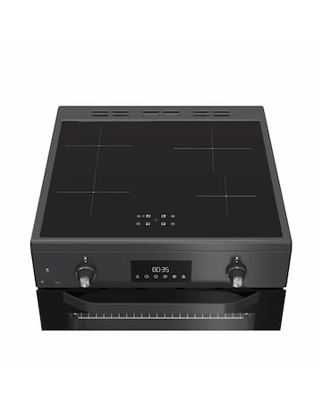 Hotpoint HDE6IDC2SA 60cm Electric Double Cooker with Induction Hob - Anthracite