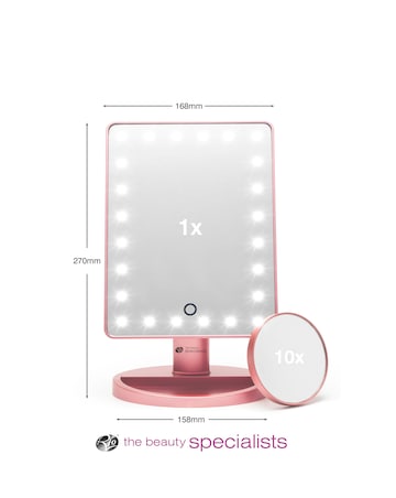 Rio Rose Gold 24 LED Makeup Mirror