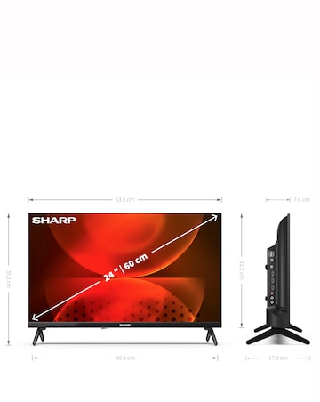 Sharp T-C24FH2KL2AB 24in Smart HD Android LED TV
