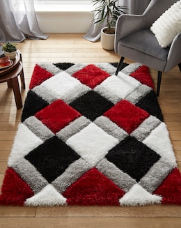 Geo Shaggy Cosy Rug