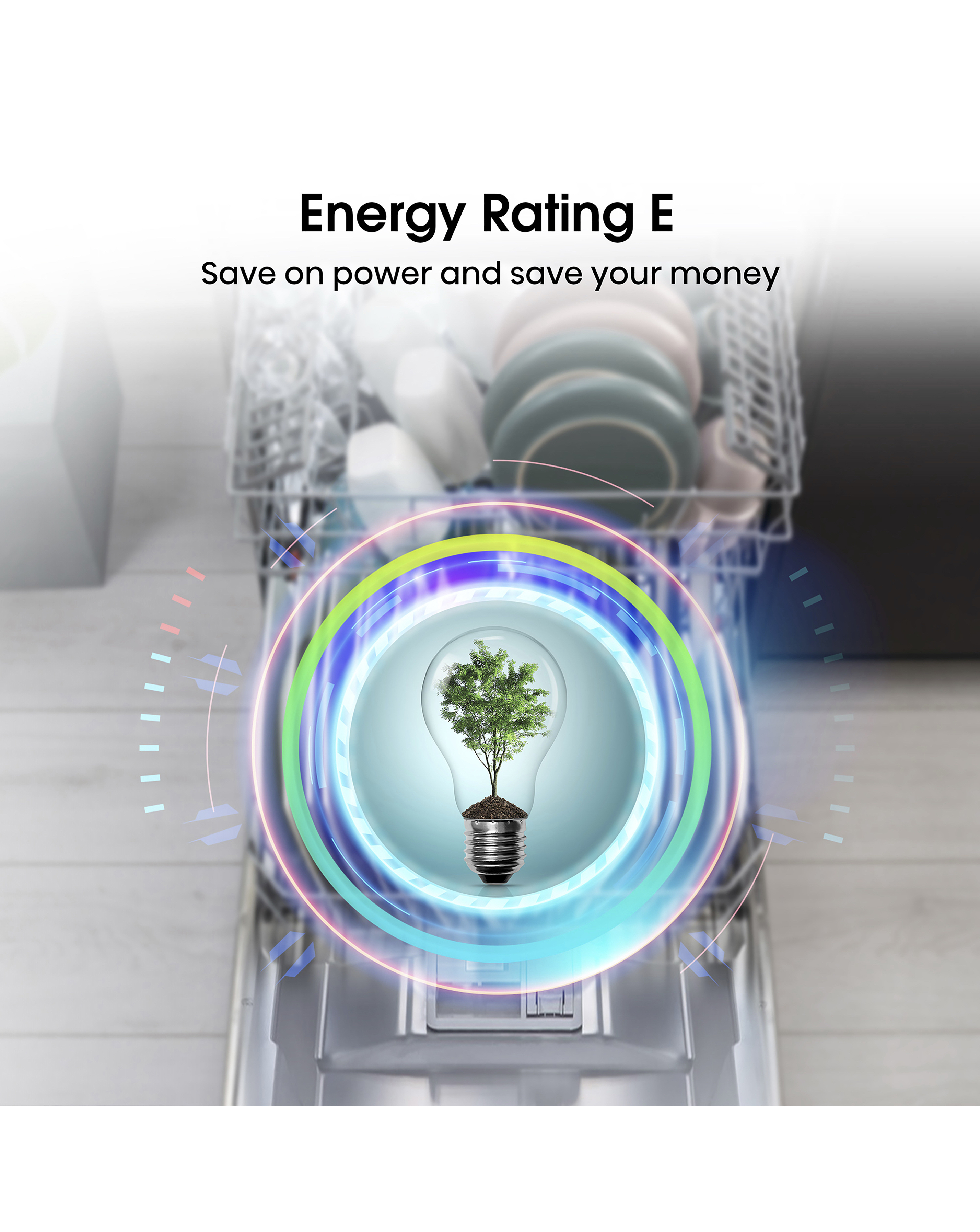 Hisense HV523E15UK Fully Integrated Slimline Dishwasher 10 Place Settings White