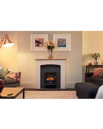 Dimplex OKM20 Oakmead White Electric Stove Fire Suite