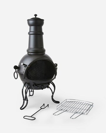 La Hacienda Murcia Medium Steel Chimenea with Grill