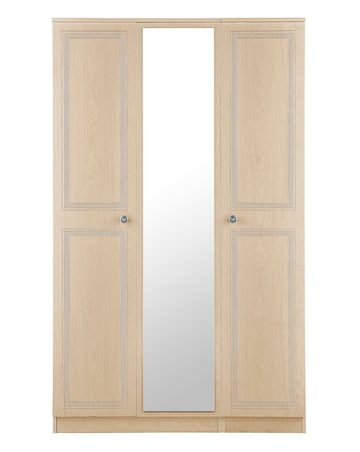 Richmond Ready Assembled 3 Door Mirrored Wardrobe