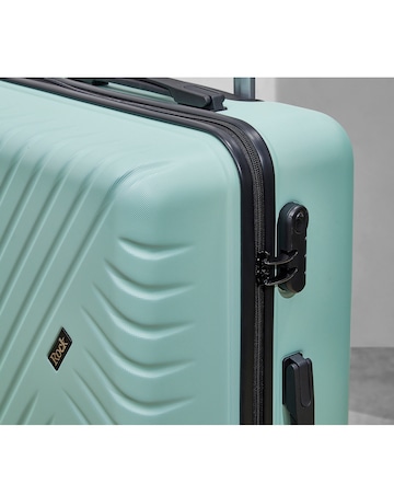 Rock Santiago 3pc Suitcase Set - Green