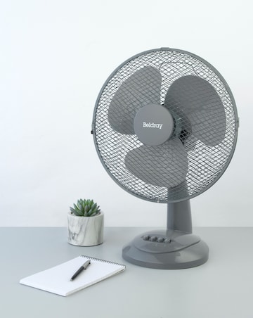 Beldray Grey 12 Inch Oscillating Desk Fan