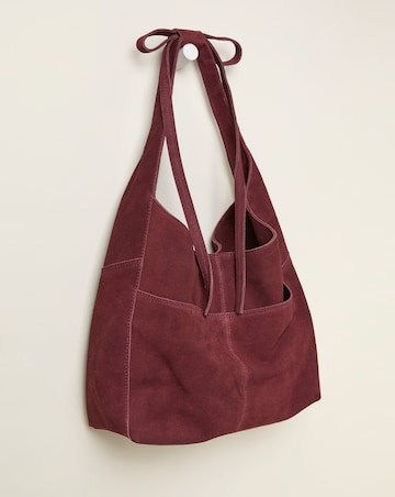Fatface Suede Bow Tote Bag