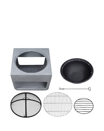 Charles Bentley Magnesium BBQ Firepit