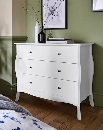 Julipa Meline 3 Drawer Chest of Drawers
