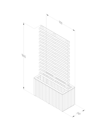 Forest Living Screen Garden Planter