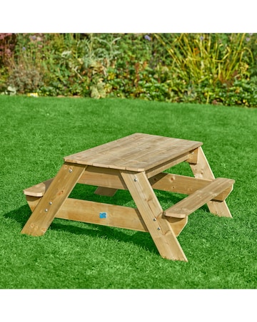 Tp Deluxe Wooden Picnic Table Sandpit