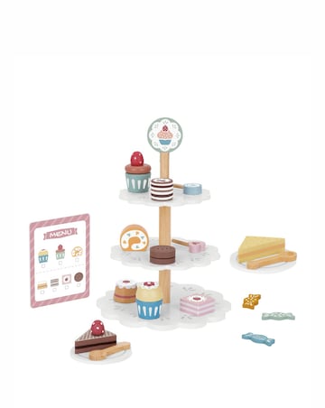 Tooky Wooden Dessert Stand
