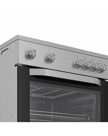 Hotpoint H6V5KMX/UK 60cm Electric Single Cooker with Multiflow - Stainless Steel