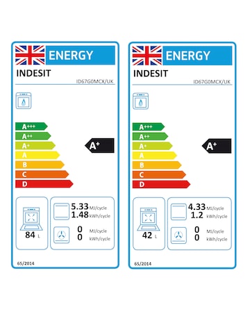 Indesit ID67G0MCX/UK 60cm Gas Double Cooker + Installation
