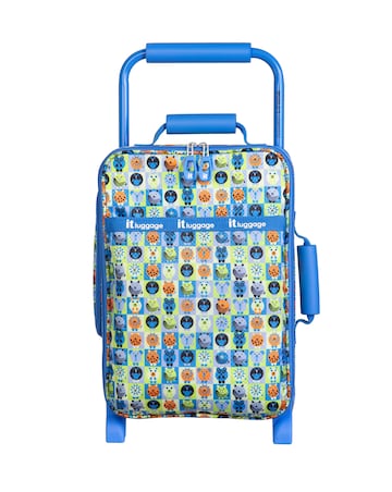 IT Luggage Curiosity Kids Underseat Suitcase - Blue Minimals