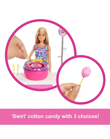 Barbie Mysteries: Beach Detectives 'Malibu' Doll, Cotton Candy Game Playset