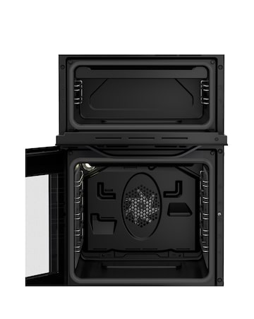 Hotpoint HTE5VCB 50cm Electric Twin Cooker with Ceramic Hob - Black Installation