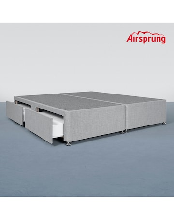 Airsprung Fabric Divan Base with 4 Drawers