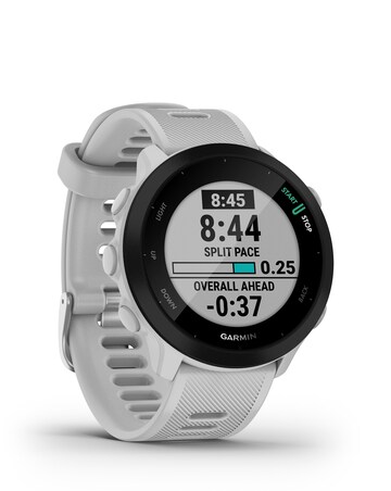 Garmin Forerunner 55 GPS Running Smart Watch - White