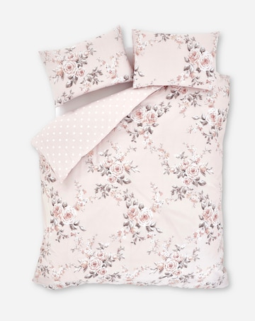 Catherine Lansfield Canterbury Blush Cotton Blend Duvet Cover Set