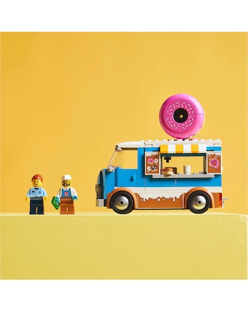 LEGO City Doughnut Truck Toy, Set with 2 Minifigures 60452