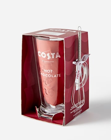 Costa Hot Chocolate Glass Gift Set