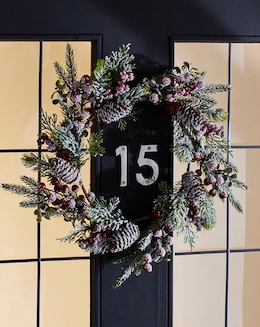 Frosted Red Berry Wreath